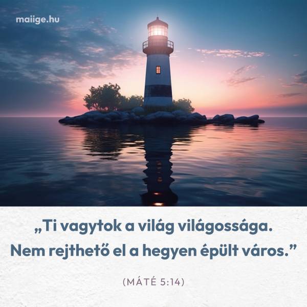 „Ti vagytok a világ világossága. Nem rejthető el a hegyen épült város.” (Máté 5:14)