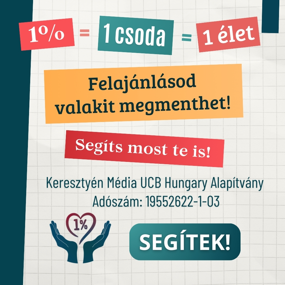 Tegyél csodát 1%-oddal! Ha van most 1 perced, a segítséged életmentő lehet valaki számára!
